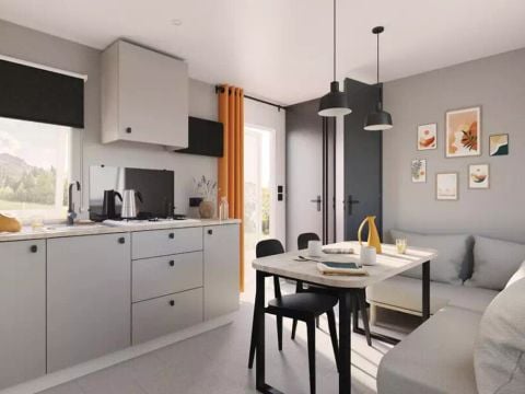 MOBILHOME 4 personnes - Mobil-home | Premium | 2 Ch. | 4 Pers. | Terrasse Lounge | 1 SDB | Clim.