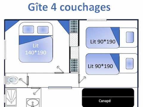 GÎTE 6 personnes - 34 m²