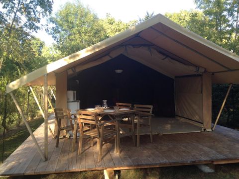 TENTE TOILE ET BOIS 4 personnes - CABANON