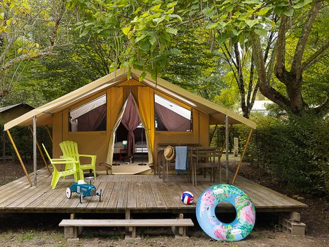 TENTE TOILE ET BOIS 4 personnes - CABANON