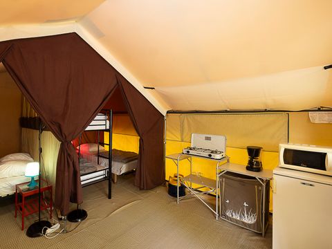 TENTE TOILE ET BOIS 4 personnes - CABANON