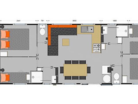 MOBILHOME 8 personnes - Saint Emilion