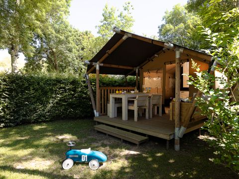 TENTE TOILE ET BOIS 4 personnes - SAFARI PREMIUM