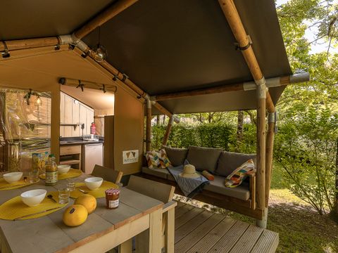 TENTE TOILE ET BOIS 4 personnes - SAFARI PREMIUM