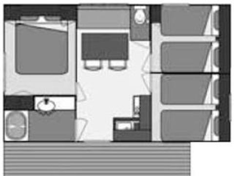MOBILHOME 6 personnes - MH3 BERGERAC, avec sanitaires