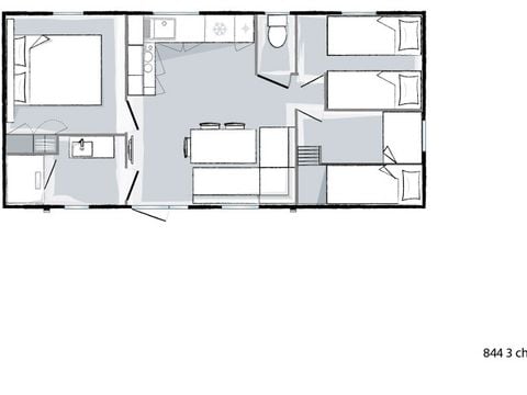 MOBILHOME 6 personnes - MH3 PREMIUM SAUMUR