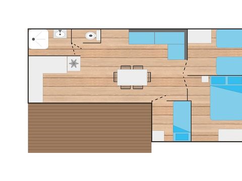 CHALET 6 personnes - GRAND CONFORT (Mercredi/Mercredi) CHALET 6 personnes - GRAND CONFORT (Mercredi/Mercredi)