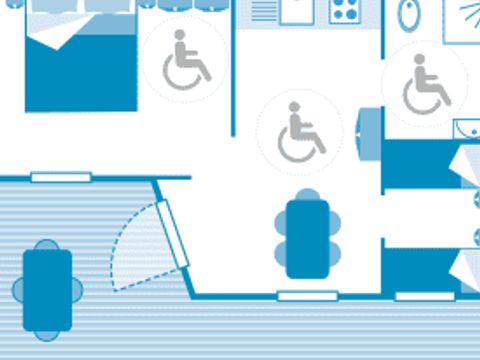 MOBILHOME 4 personnes - Chalet 4p 2ch *** PMR