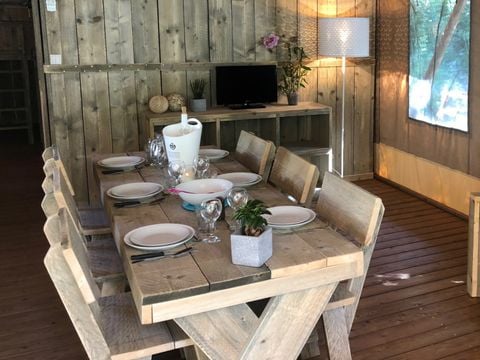 TENTE TOILE ET BOIS 6 personnes - Tente Glamping 3 -