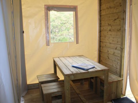 Tente en toile et en bois 4 personnes - Funflower Standard 20m² 2 chambres sans sanitaires
