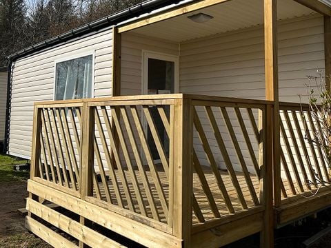 MOBILHOME 4 personnes - 25m² Premium  (2ch-4pers) dont Terrasse semi-couverte + TV + LV + BBQ