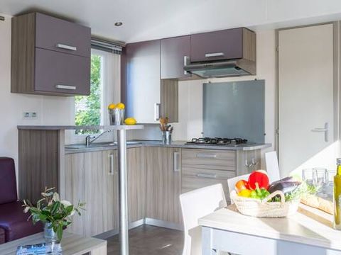 BUNGALOW 4 personnes - Mobil-home | Comfort | 2 Ch. | 4 Pers. | Terrasse surélévée non couverte