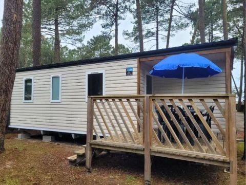 MOBILHOME 6 personnes - Mobil Home Aqua 3ch 6pers Terrasse Semi-Couverte TV