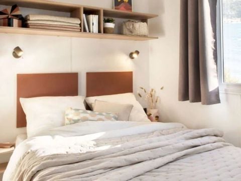 MOBILHOME 6 personnes - Mobil Home Aqua 2ch 4/6pers Terrasse Semi-Couverte TV