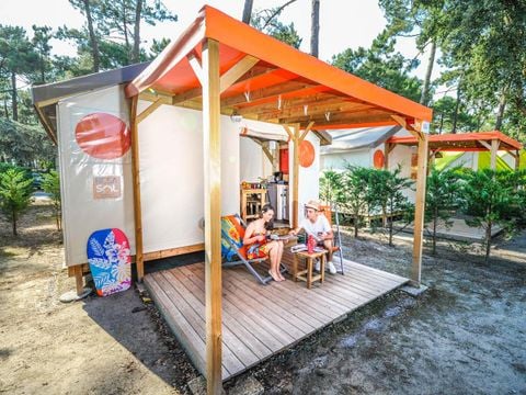 TENTE TOILE ET BOIS 5 personnes - RESASOL - 2 chambres