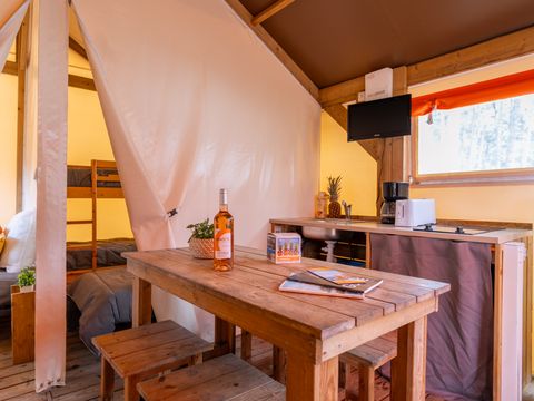 TENTE TOILE ET BOIS 5 personnes - RESASOL - 2 chambres