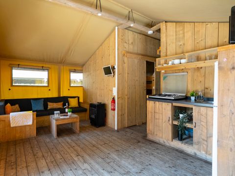 TENTE TOILE ET BOIS 8 personnes - ECOLUXE - 3 chambres