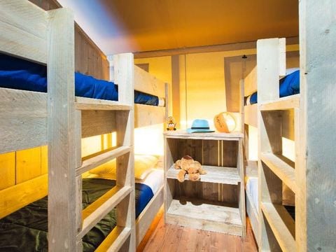 TENTE TOILE ET BOIS 8 personnes - ECOLUXE - 3 chambres