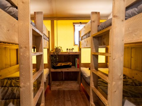 TENTE TOILE ET BOIS 8 personnes - ECOLUXE - 3 chambres