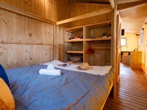 TENTE TOILE ET BOIS 5 personnes - ECOLUXE - 2 chambres
