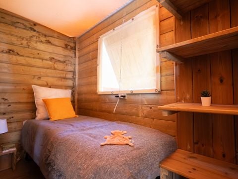 TENTE TOILE ET BOIS 5 personnes - CABANE sur pilotis