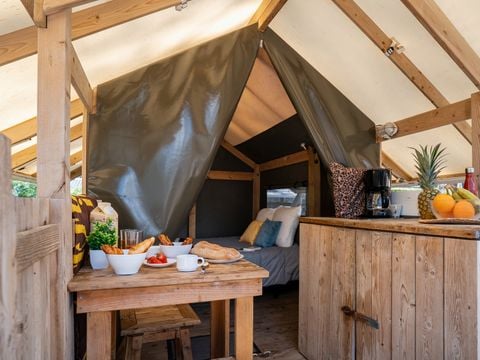 TENTE TOILE ET BOIS 2 personnes - DUO (sans sanitaires)