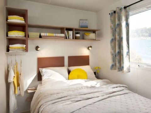 MOBILHOME 6 personnes - Mobil Home Aqua 3ch 6p Terrasse Semi-couverte TV