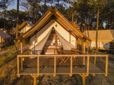 BUNGALOW TOILÉ 4 personnes - GLAMPING LUXURY FAMILY 4Pers