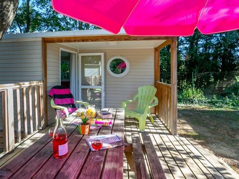 MOBILHOME 4 personnes - MH2 Confort* 27 m² + lit double en 160, avec sanitaires