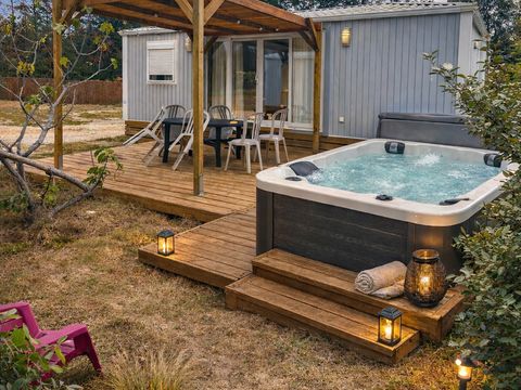 MOBILHOME 4 personnes - Mobil-home  Siréne SPA 2 CH  clim+PLANCHA