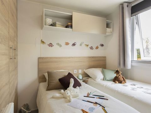 MOBILHOME 6 personnes -  Premium 36m² 2 chambres - Terrasse couverte + TV + LV + Plancha 4/6 pers.