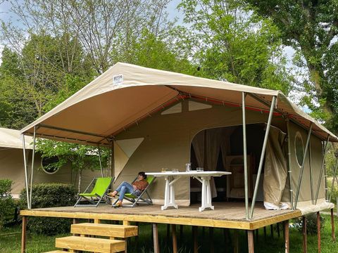 Tente en toile et en bois 4 personnes - Lodge Canada