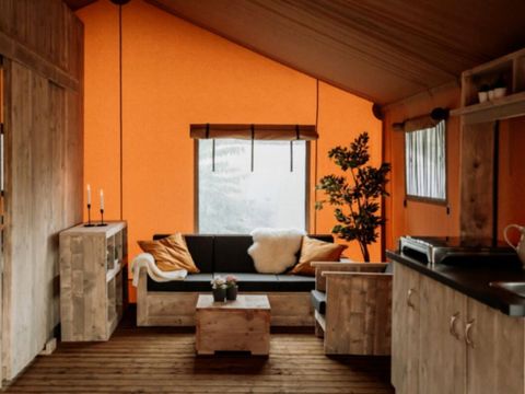 TENTE TOILE ET BOIS 5 personnes - Lodge 3 Pièces 5 Personnes