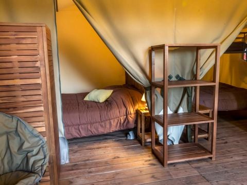 Tente en toile et en bois 5 personnes - Safari Lodge