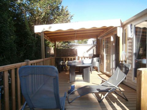 MOBILHOME 6 personnes - MH3 N°30 avec terrasse couverte
