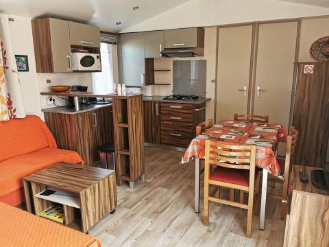 MOBILHOME 4 personnes - Parc N°8 - Terrasse vue Marais