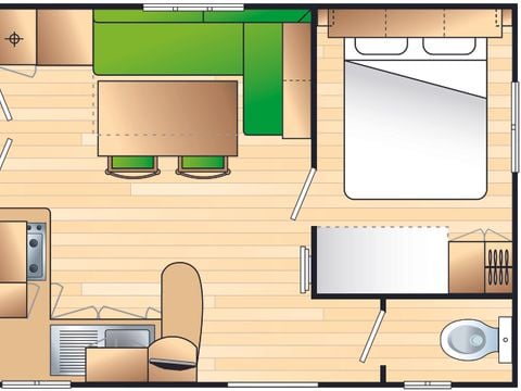 MOBILHOME 7 personnes - mobil home 5 personnes