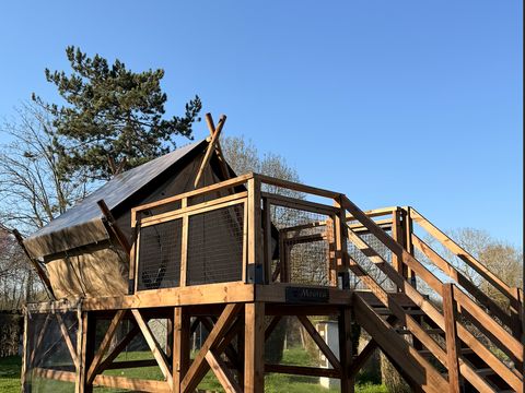 Tente en toile et en bois 2 personnes - Cabane Perchée