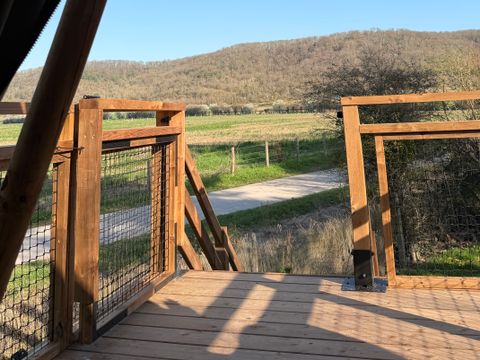 Tente en toile et en bois 2 personnes - Cabane Perchée
