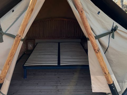Tente en toile et en bois 2 personnes - Cabane Perchée