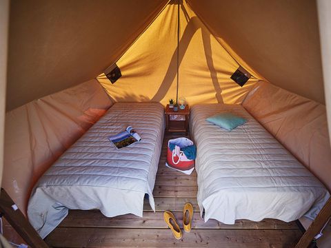 Tente en toile et en bois 2 personnes - Cabane Perchée