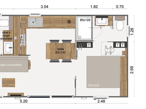 MOBILHOME 6 personnes - COTTAGE PAUILLAC