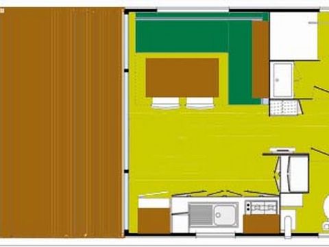 MOBILHOME 4 personnes - COTTAGE PETIT VERDOT
