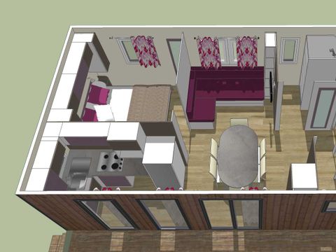 MOBILHOME 6 personnes - COTTAGE LOUPIAC