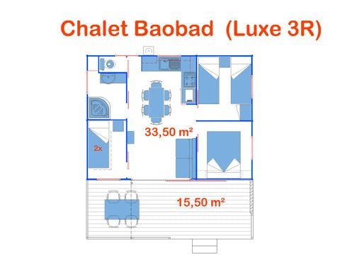 CHALET 6 personnes - Baobab