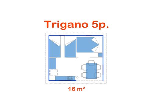 TENTE 5 personnes - Trigano (sans sanitaires)