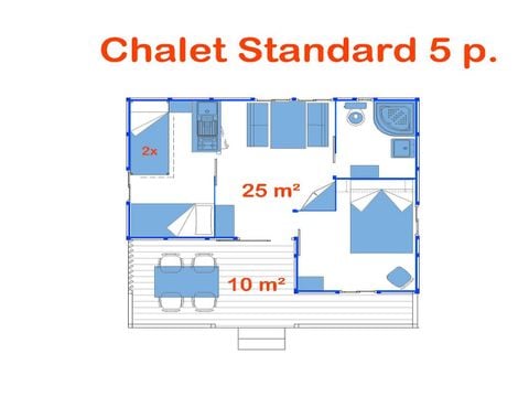 CHALET 6 personnes - Melià (Standard)