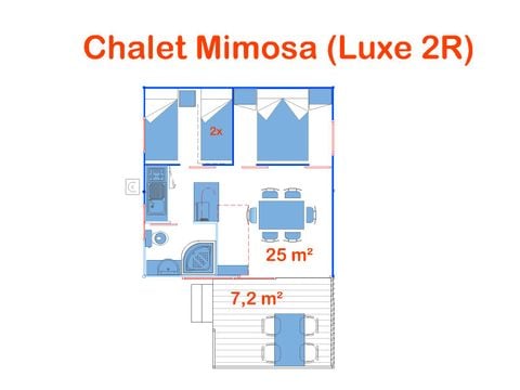 CHALET 4 personnes - Mimosa (Chalet Lux)