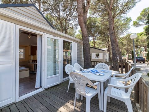 MOBILHOME 6 personnes - Classic | 3 Ch. | 6 Pers. | Terrasse surélevée non couverte | Clim.