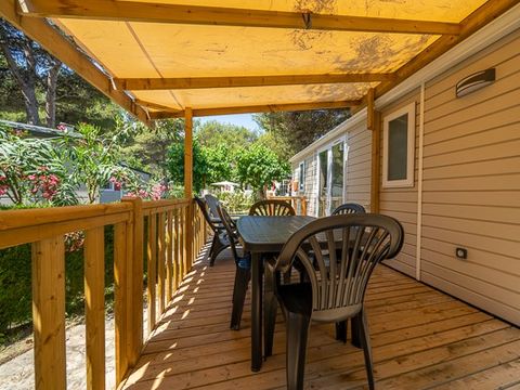 MOBILHOME 6 personnes - Comfort XL | 3 Ch. | 6 Pers. | Terrasse Couverte | Clim.